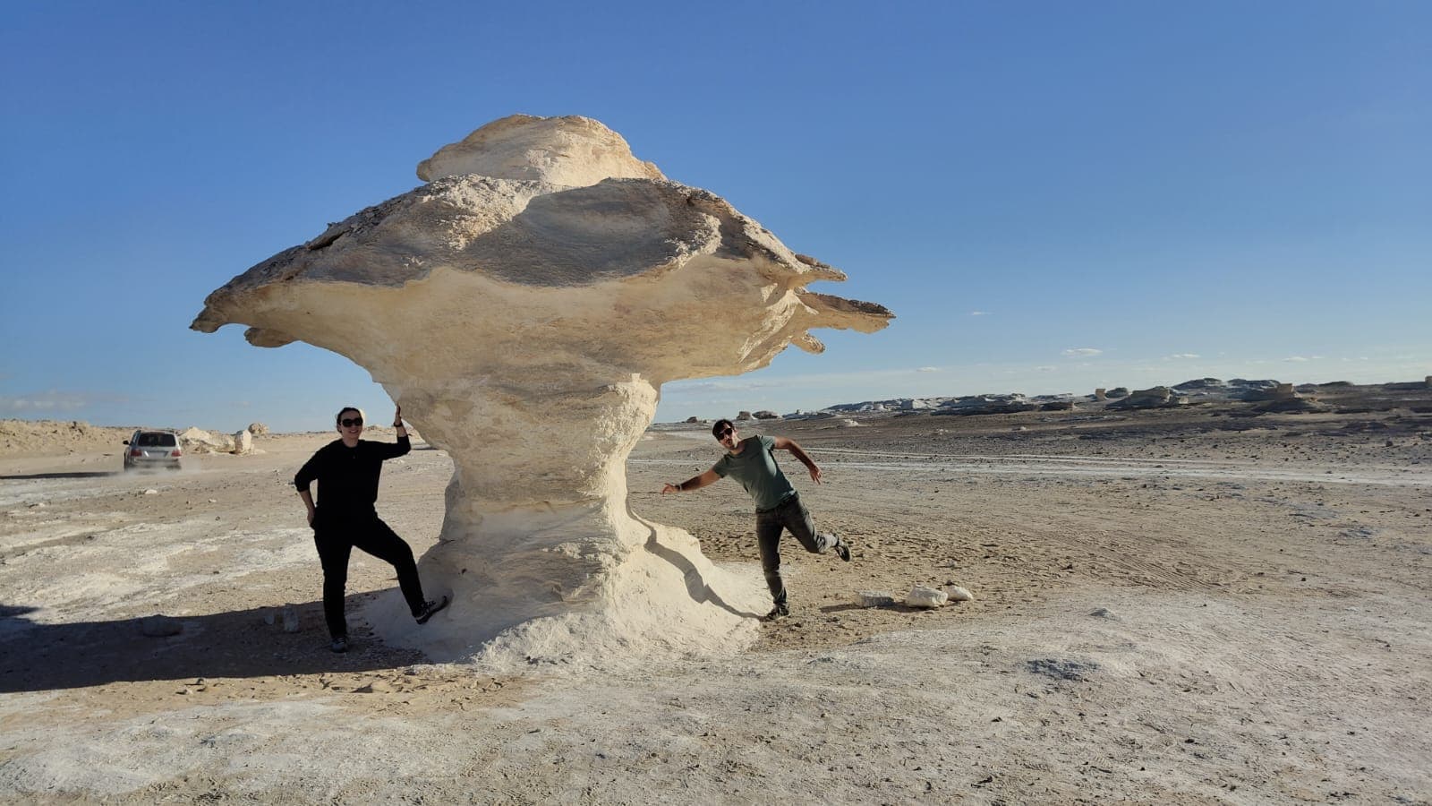 White Desert Over Night